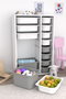 Hanah Home Armario Multiusos Blanco y Gris